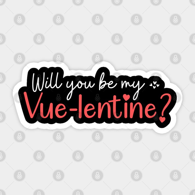 Valentines day funny pun for programmers Sticker by jingereuuu